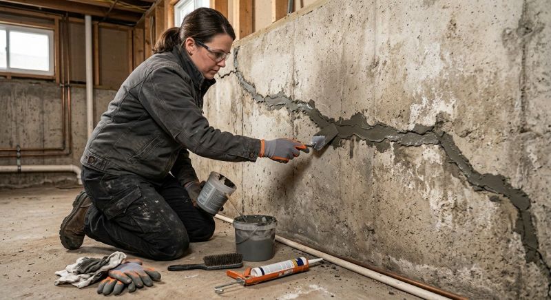 Cracked Basement Floor Repair in Soddy Daisy, TN