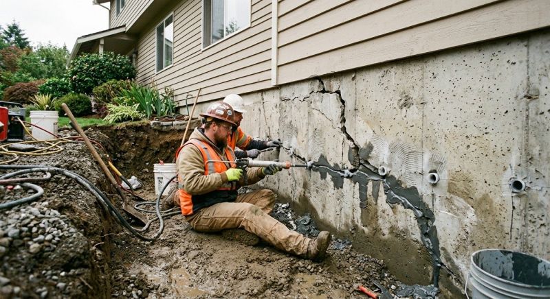 Cracked Foundation Repair in Dunlap, TN