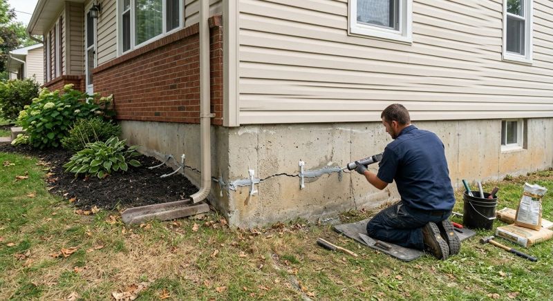 Cracked Foundation Repair in Hixson, TN