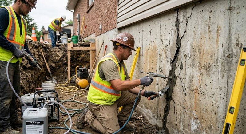 Cracked Foundation Repair in Mc Donald, TN