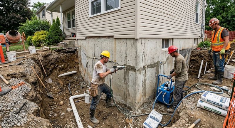 Cracked Foundation Repair in Rossville, GA