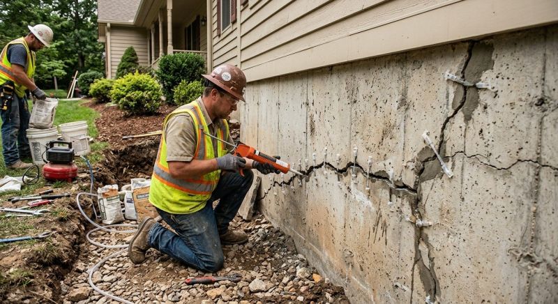 Cracked Foundation Repair in Walker County, GA