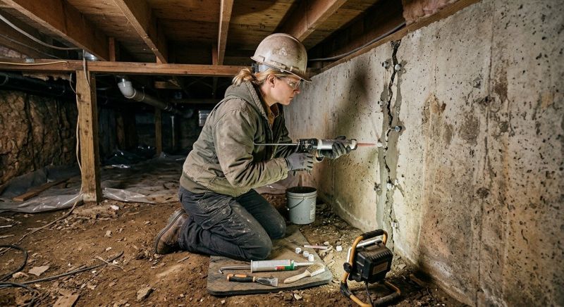 Crawlspace Foundation Repair in Dunlap, TN