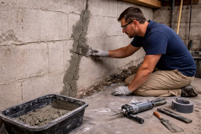 Foundation Crack Repair in Rossville, GA