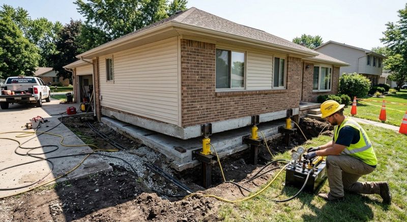 Foundation Lifting in Hixson, TN