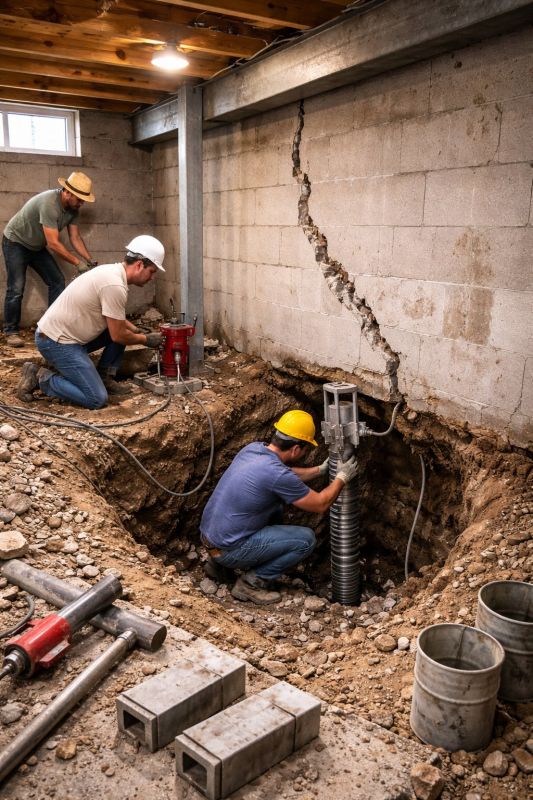 Foundation Structural Repair in Whitwell, TN