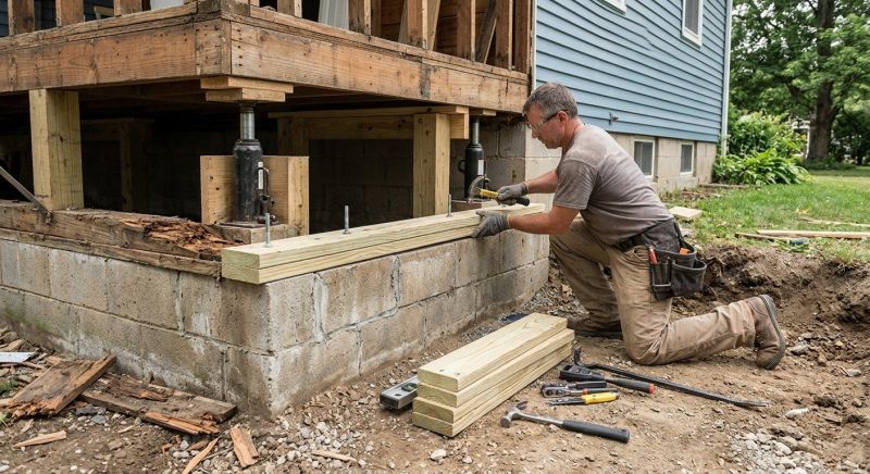House Foundation Repair in Sale Creek, TN