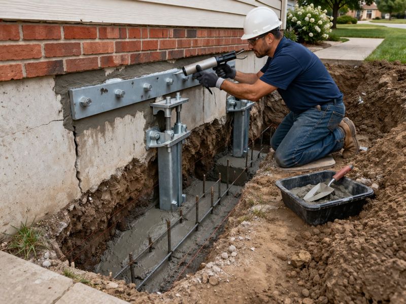 Sinking Foundation Repair in Mc Donald, TN
