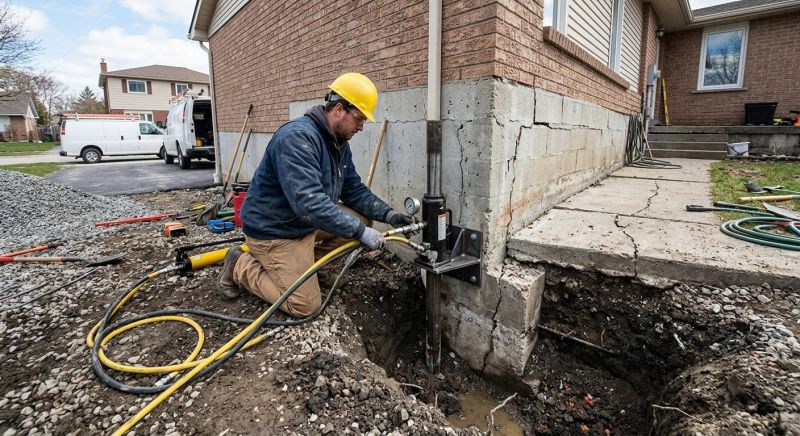 Sinking Foundation Repair in Whitwell, TN